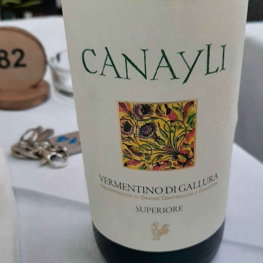 The Vermentino di Gallura DOCG white wine of the Sardinia Island
