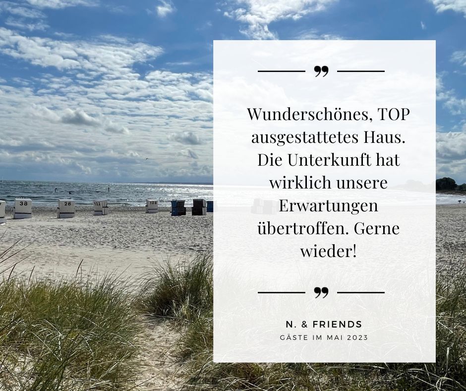 Gästemeinungen Ostsee Ferienhaus Heimathafen Damp