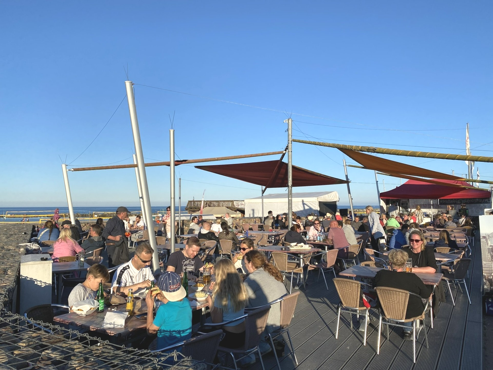 Restaurant in Damp mit Blick auf die Ostsee