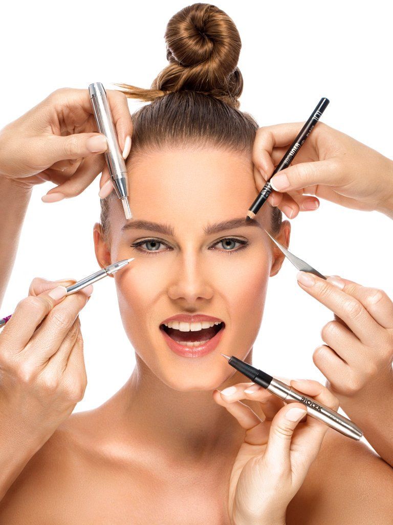 closeup of man's shaved head