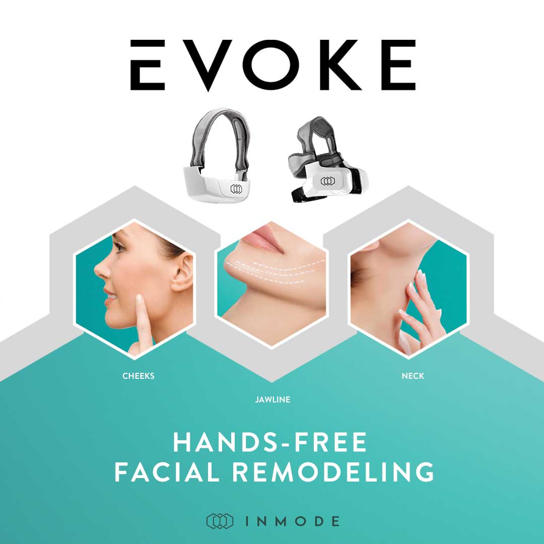 Evoke applicators and common areas for facial remodeling