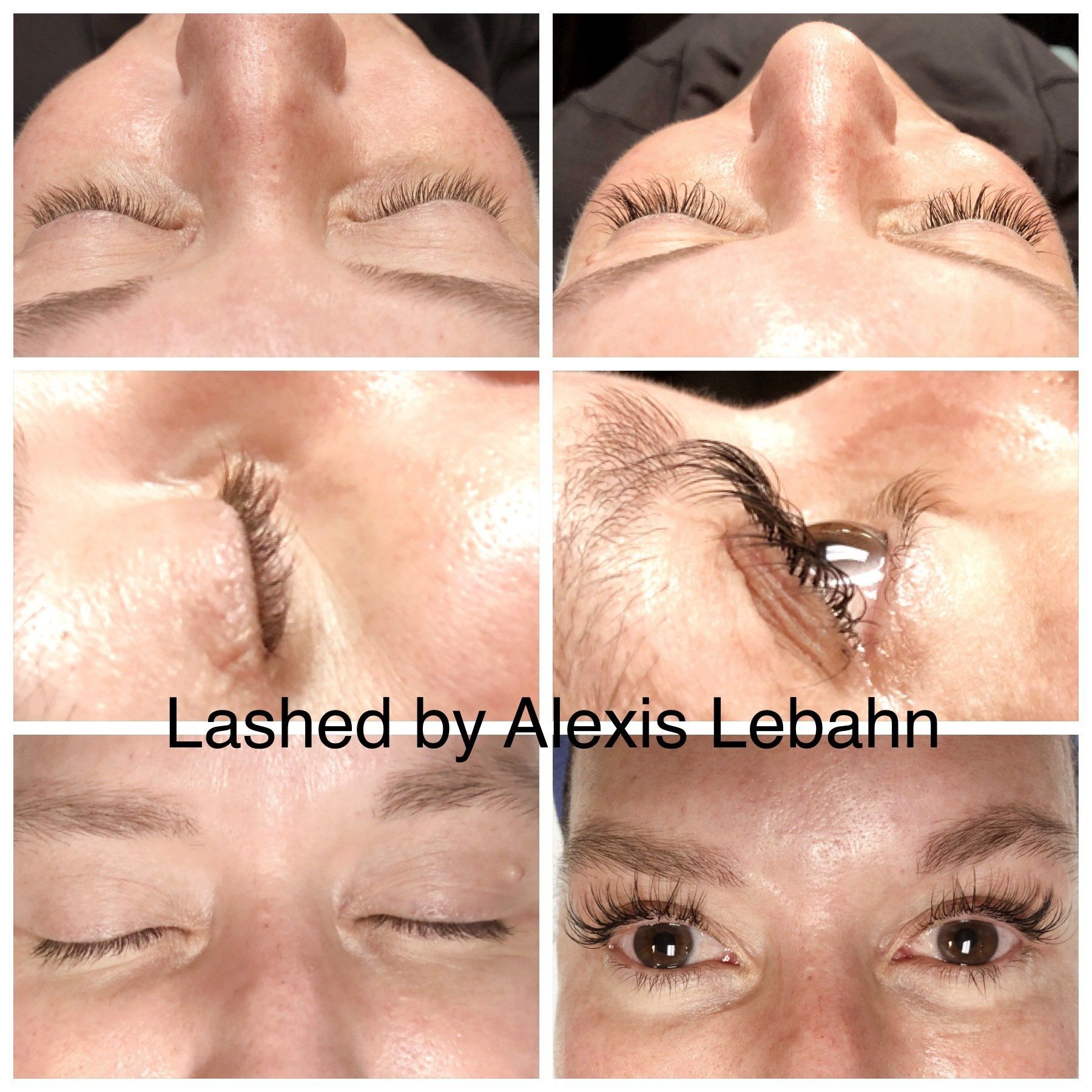 Eyelash extensions - before and after 2