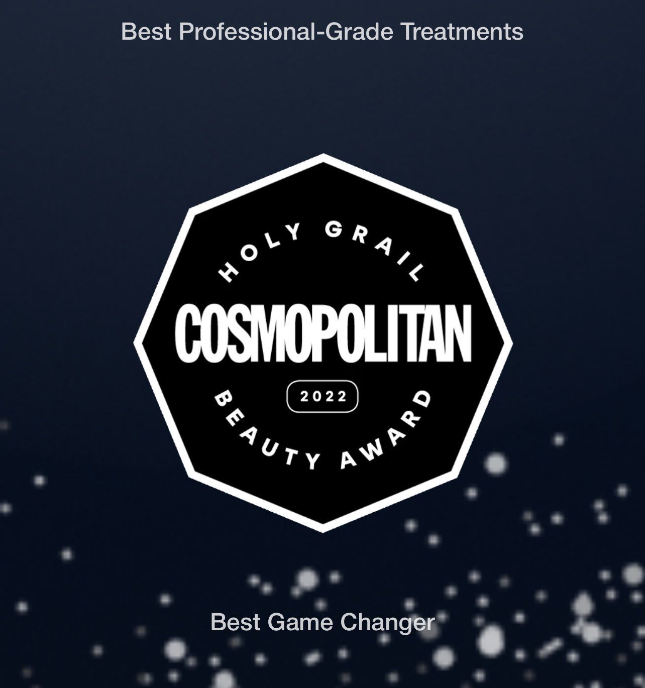 The cosmopolitan beauty award is being given to the best game changer