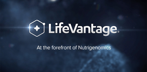 A logo for lifevantage at the forefront of nutrigenomics