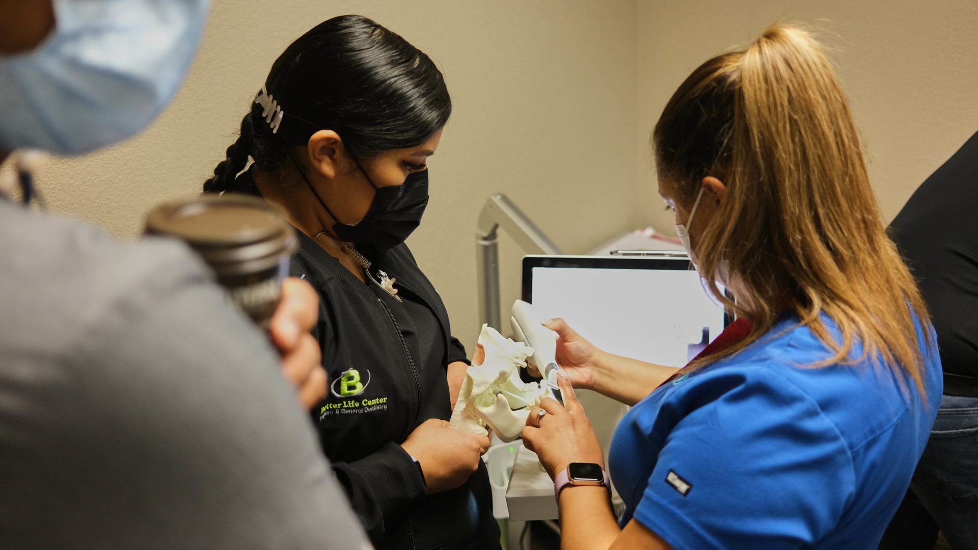 Full Arch Masters students working with models