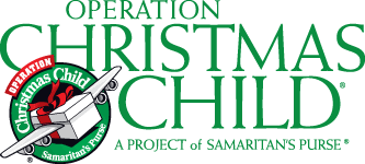 a logo for operation christmas child a project of samaritan 's purse