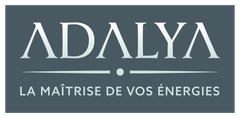 A logo for adalya la maitrise de vos energies