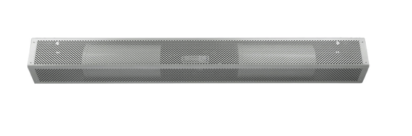 A white air curtain on a white background.
