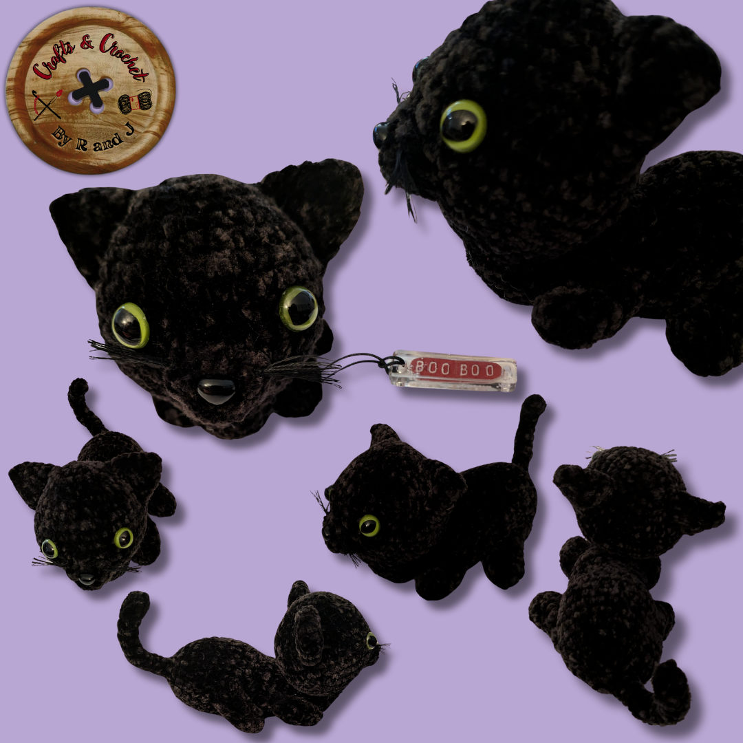 Black Crochet Cat