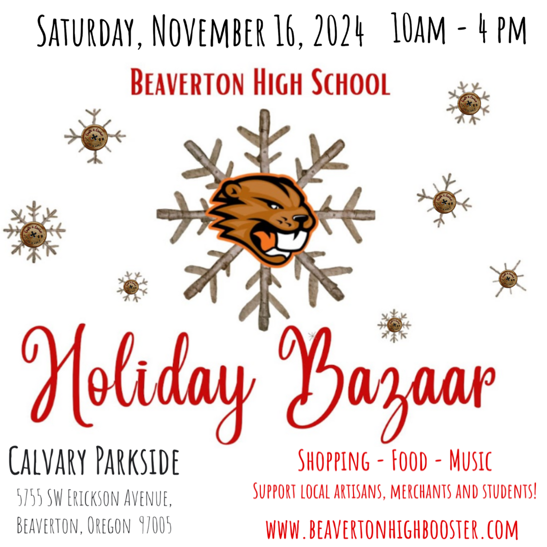 Holiday Bazaar Flyer November 16