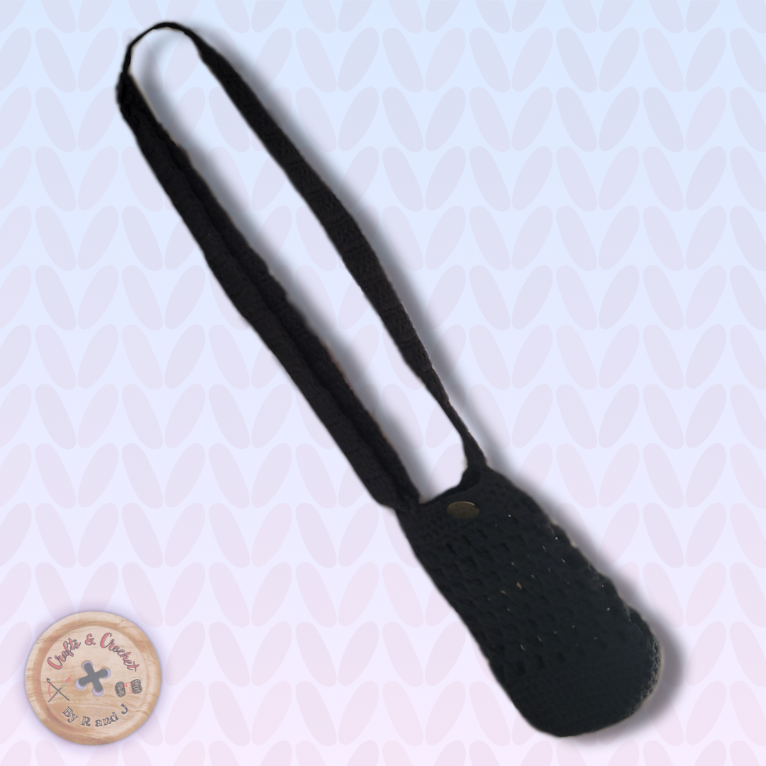 Black Water Bottle Holder - Cotton