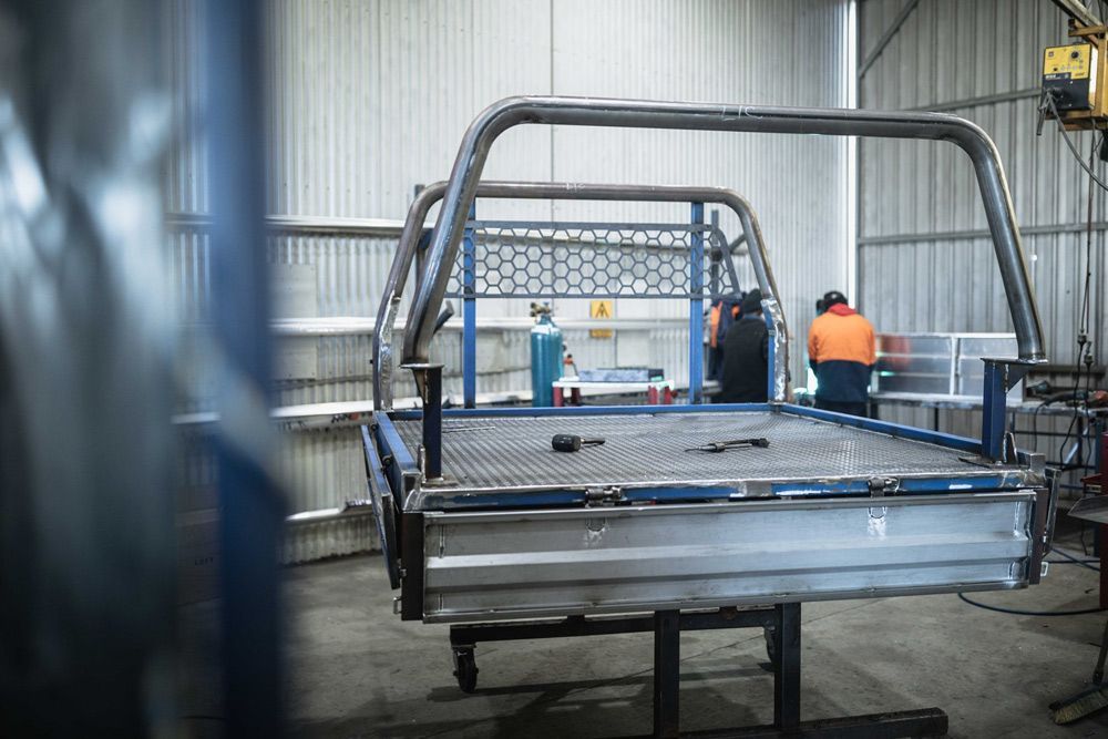 Welding Of Building Rack For Trailer — Welding Works in Lightning Ridge, NSW