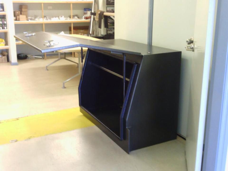 A Ute Toolbox Sitting In The Warehouse — Welding Works in Dubbo, NSW