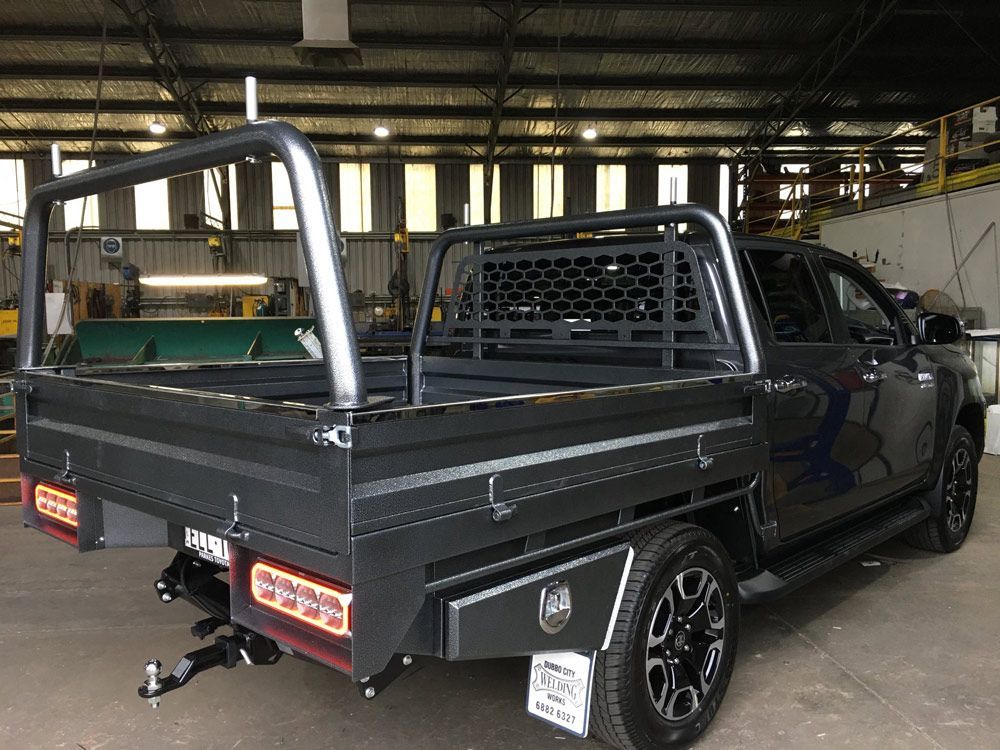 Builders Rack On The Steel Ute Tray — Welding Works in Parkes, NSW