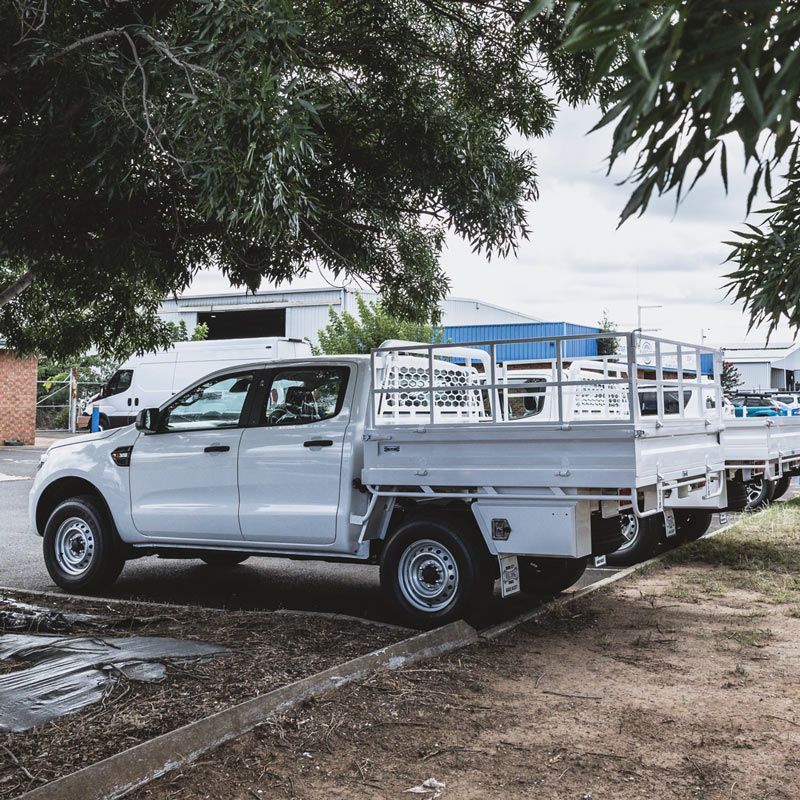 Rack Around Steel Ute Tray — Welding Works in Bathurst, NSW