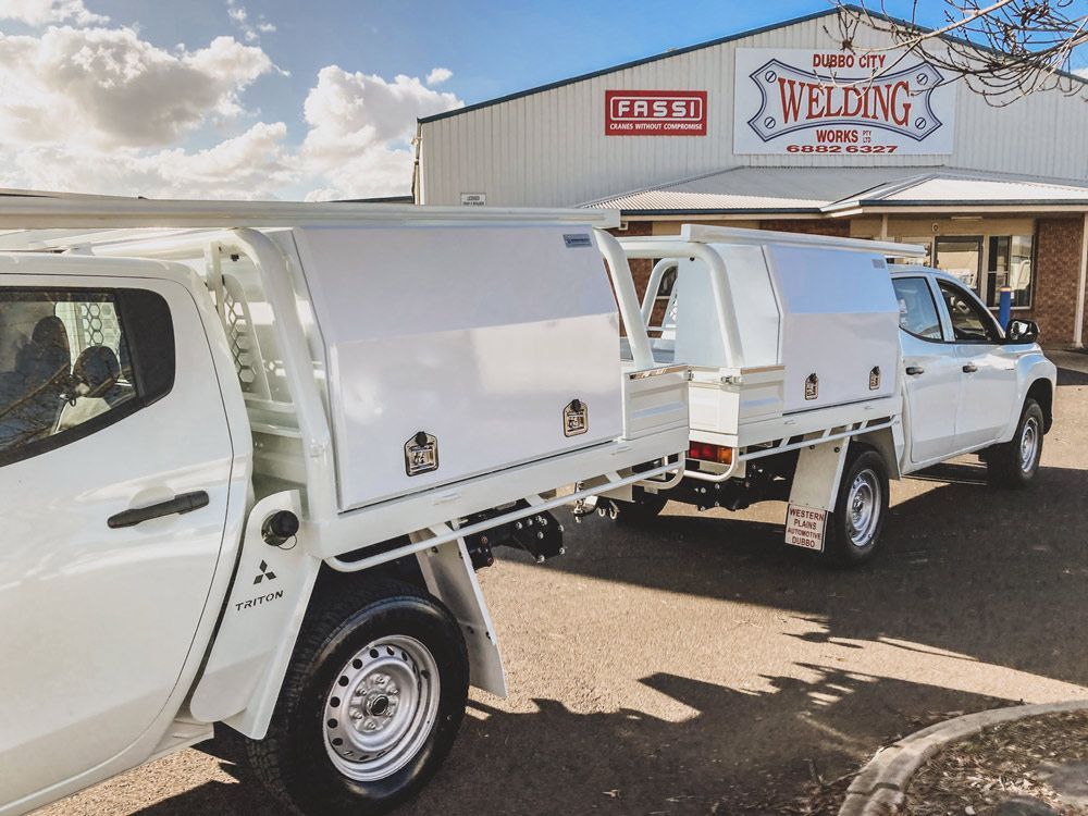 Custom Designed White Canopy — Welding Works in Dubbo, NSW