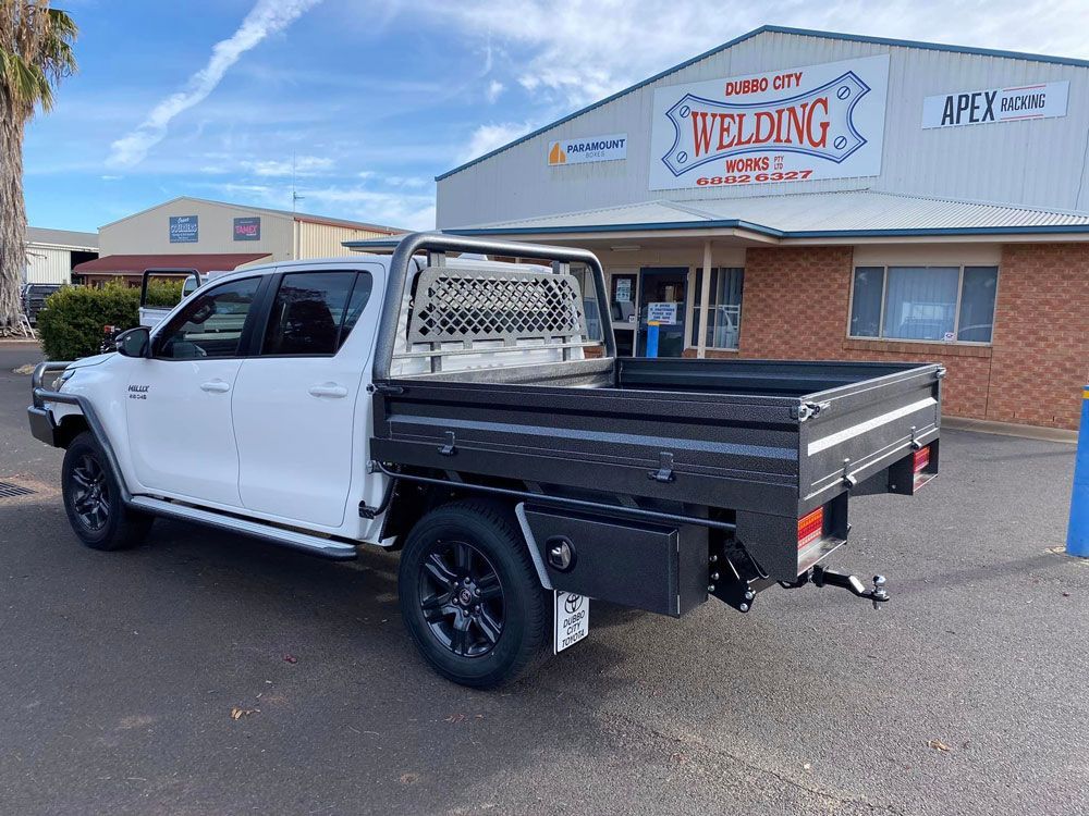Black Underbody Toolbox — Welding Works in Cobar, NSW