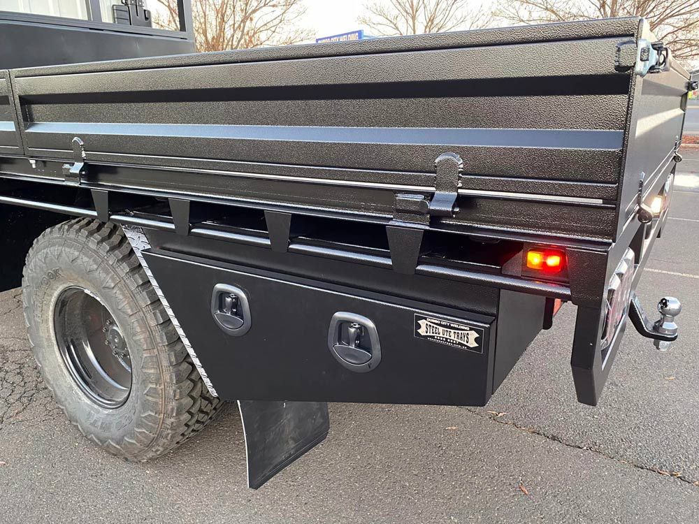 Black Underbody Toolbox — Welding Works in Dubbo, NSW