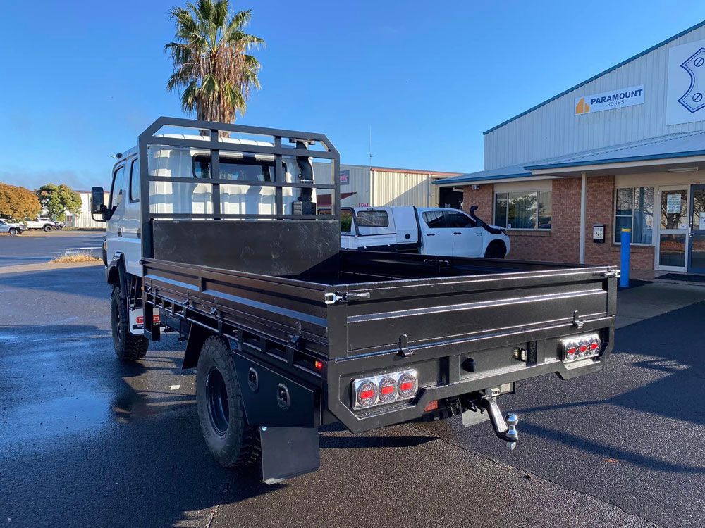 4x4 Vehicle With Steel Ute Tray — Welding Works in Bathurst, NSW