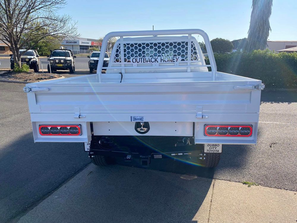Toyota Hi-Lux Customised With Steel Ute Tray — Welding Works in Dubbo, NSW