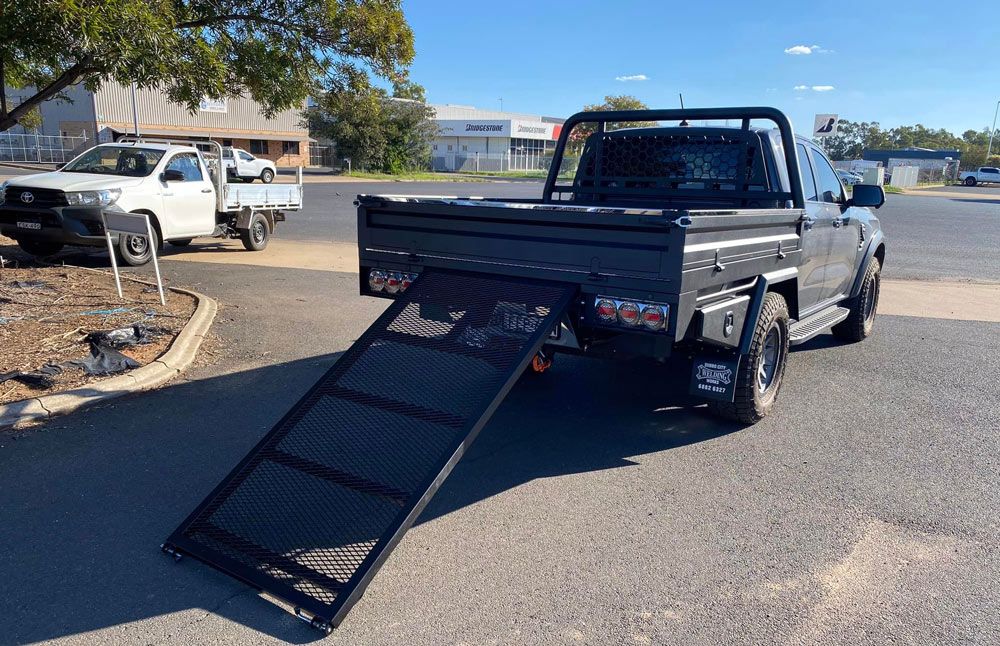 A Black Steel Ute Tray 