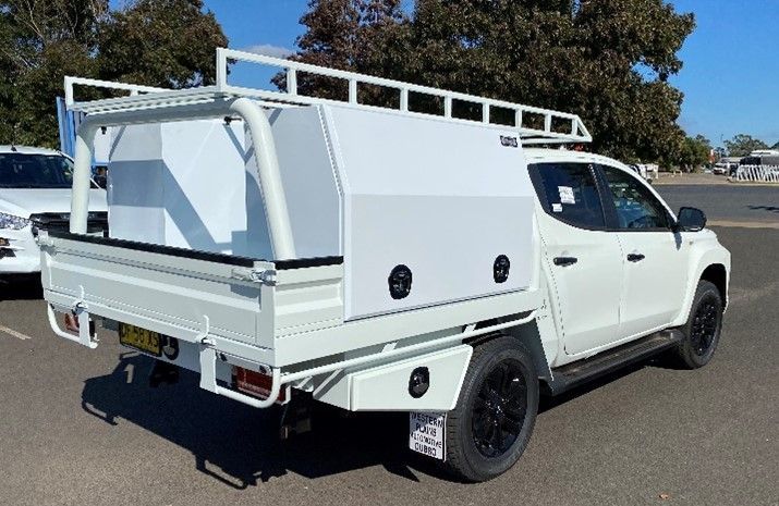 White Ute With matching toolboxes — Welding Works in Dubbo, NSW