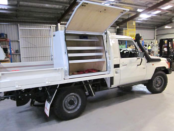 White Custom Toolbox Installed On A Ute — Welding Works in Dubbo, NSW