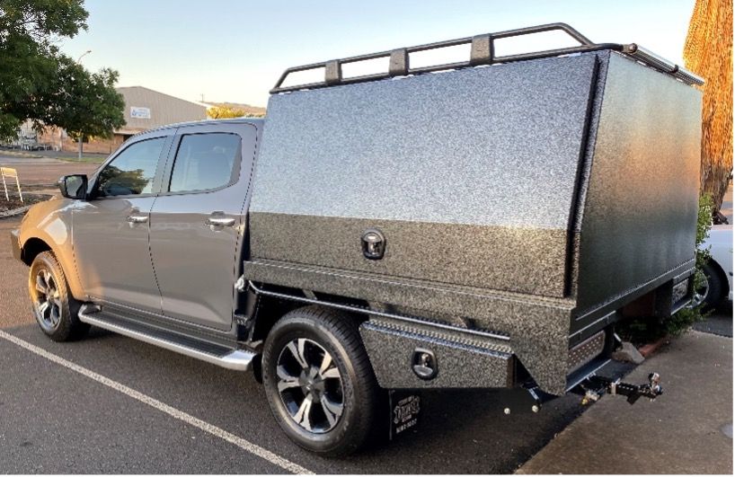 Construction Of A Custom Ute Canopy In Progress — Welding Works in Dubbo, NSW
