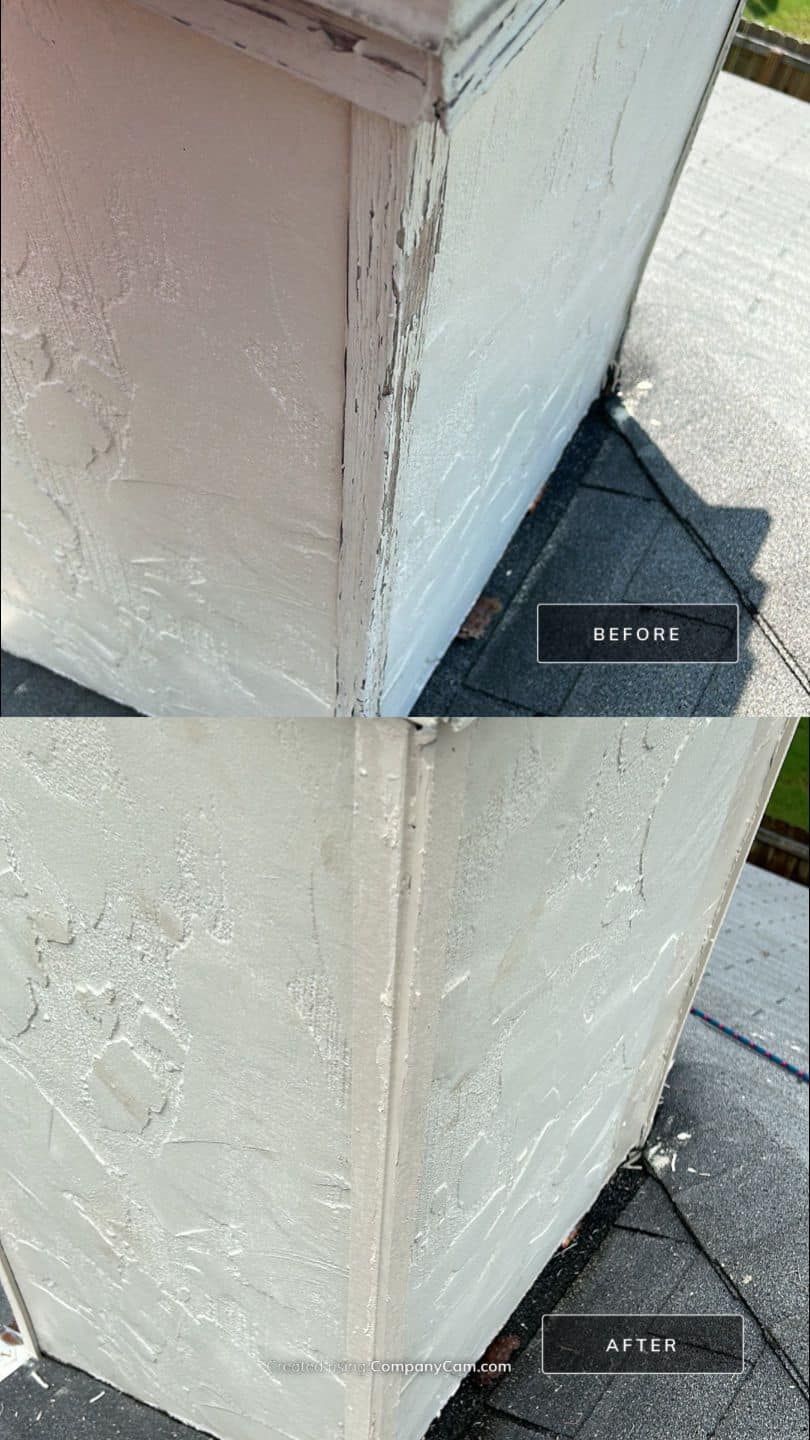 Before and After of the Chimney Renovation – Columbus, GA – All Veteran Renovators