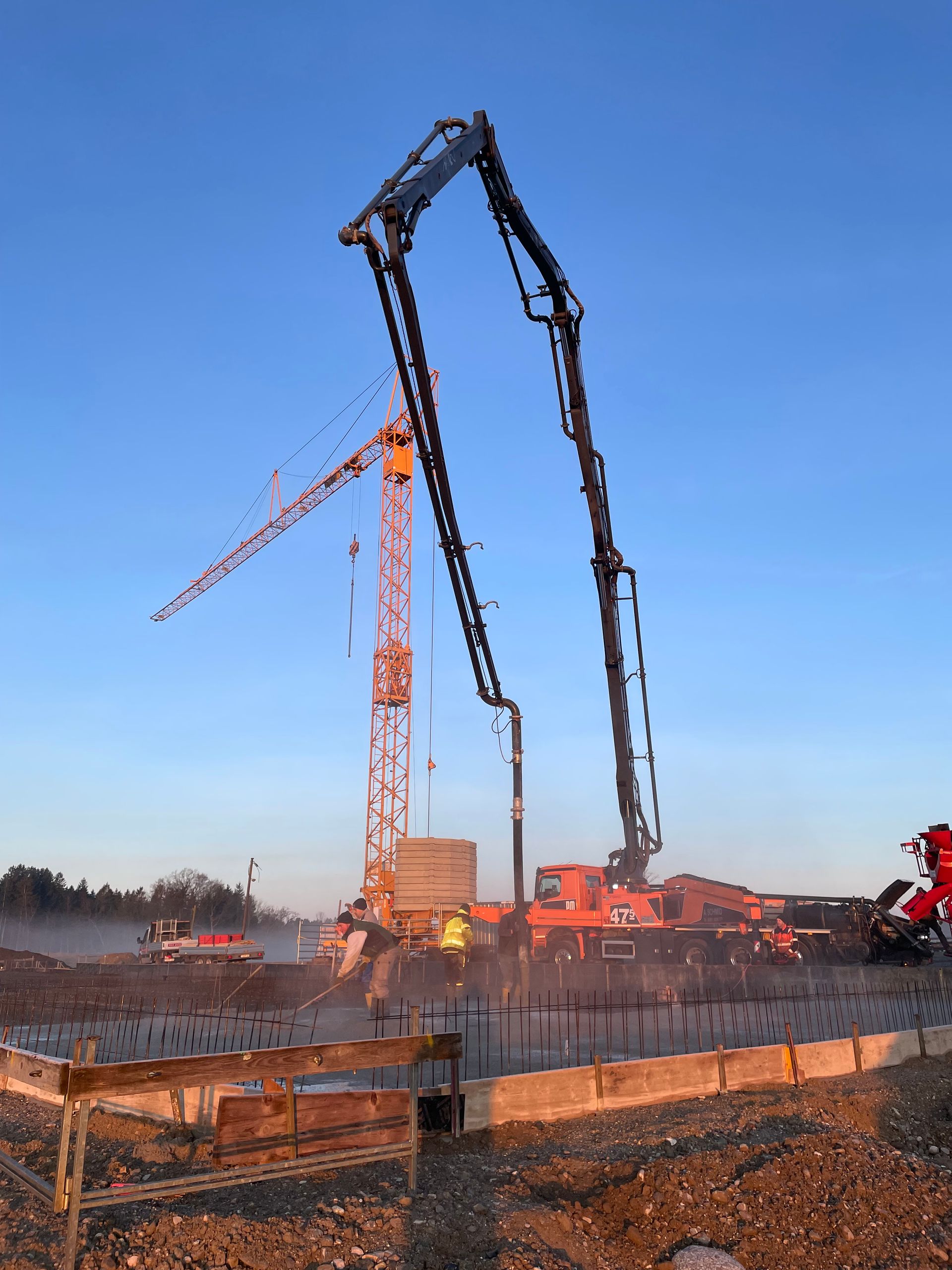 landwirtschaftliche Maschinen -und Lagerhalle Bodenplatte