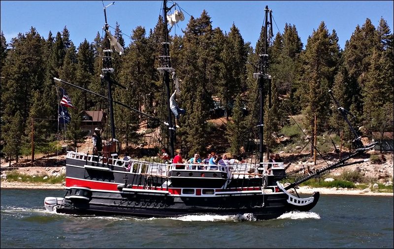 Big Bear Lake Cruise on the Pirate Ship at Holloway's Marina and RV Park