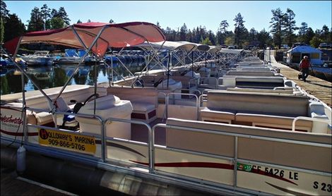 Big Bear boat and fishing pontoon rentals