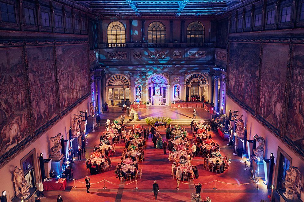 Palazzo vecchio Salone dei cinquecento gran ballo di carnevale 2020
