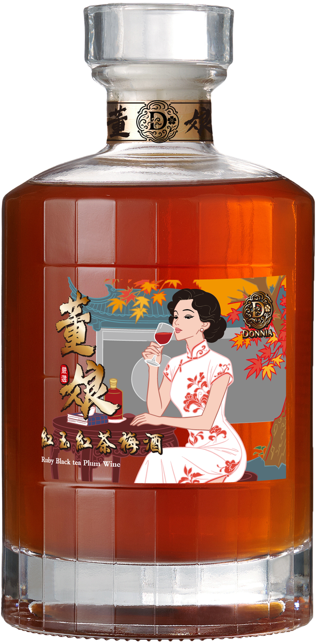 董娘凍頂烏龍梅酒｜240ml｜100% 純釀造凍頂烏龍茶梅酒｜Donnia
