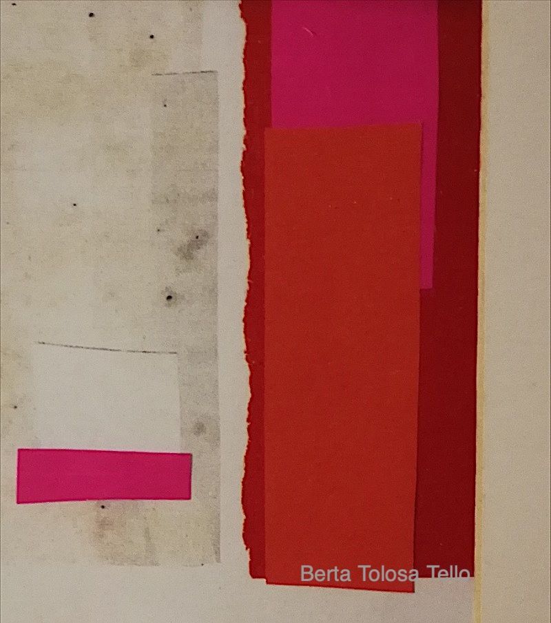 Un cuadro rojo y blanco de Berta Tolosa Tello