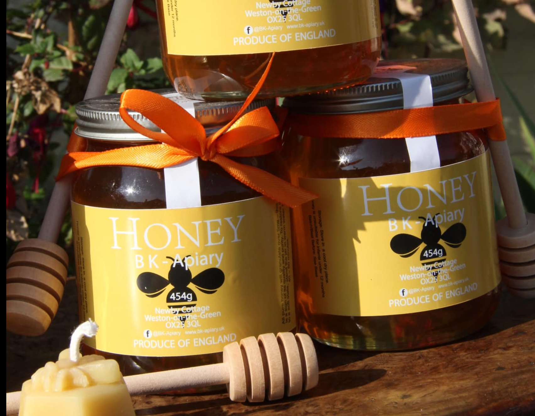Jars of honey