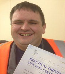 Happy newly qualified driver 16