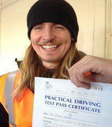 Happy newly qualified driver 3