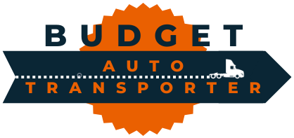 logo budget auto transporter - shipping car company