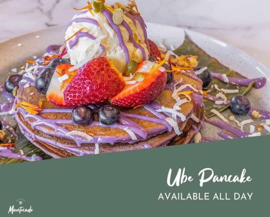 Mantecado in Baumaris - the picture shows an Ube Purple Yam Pancake