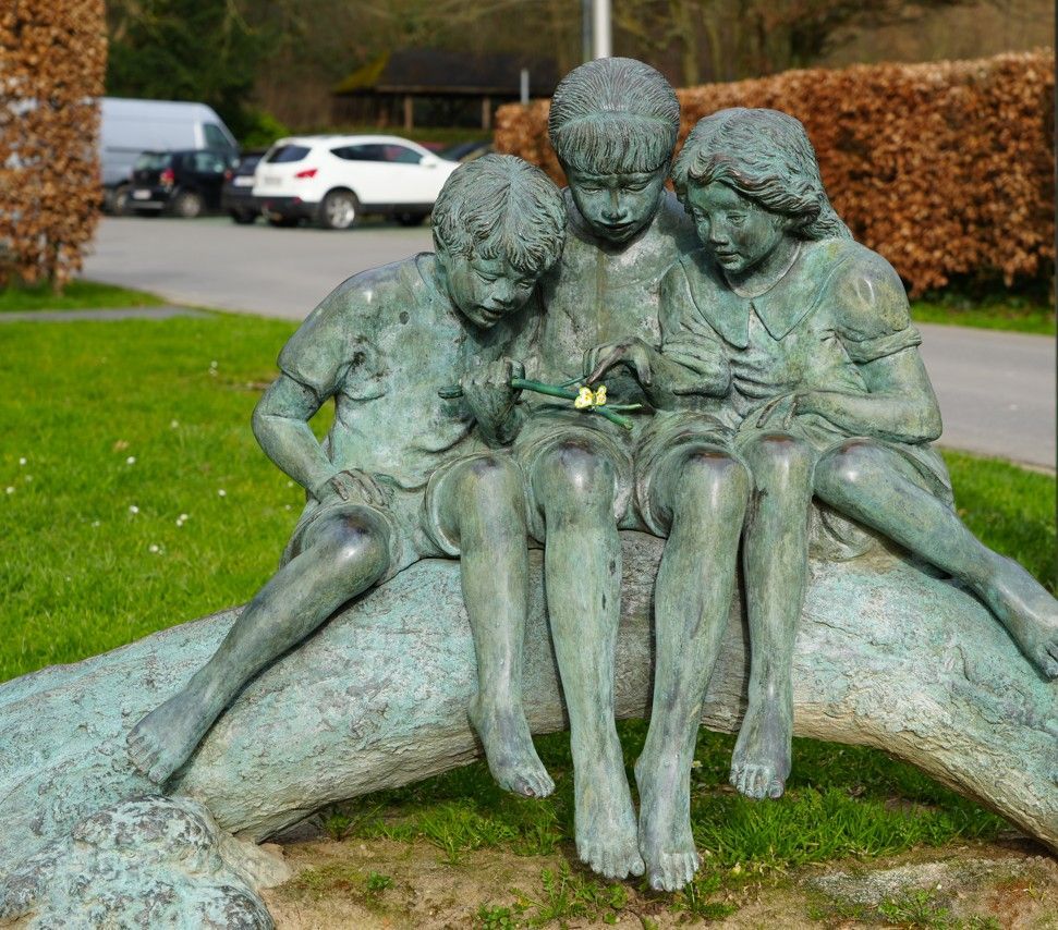 Malmedy Bronzen beeld in Malmedy