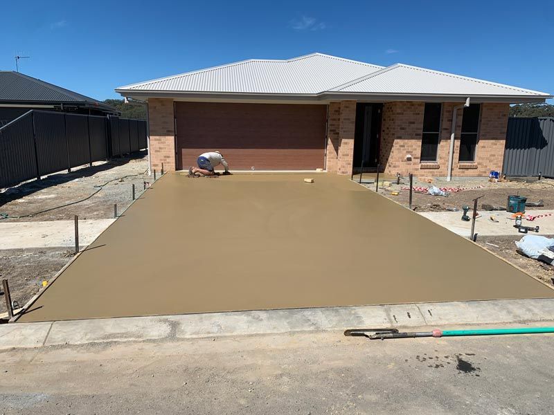 Brown Color Concrete — Brodie Wynter Concreting in Port Macquarie, NSW