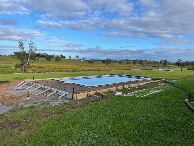 Pool Side Ready For Concrete Pouring — Brodie Wynter Concreting in Port Macquarie, NSW