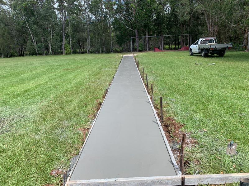 Concrete Walk Path Newly Installed — Brodie Wynter Concreting in Port Macquarie, NSW