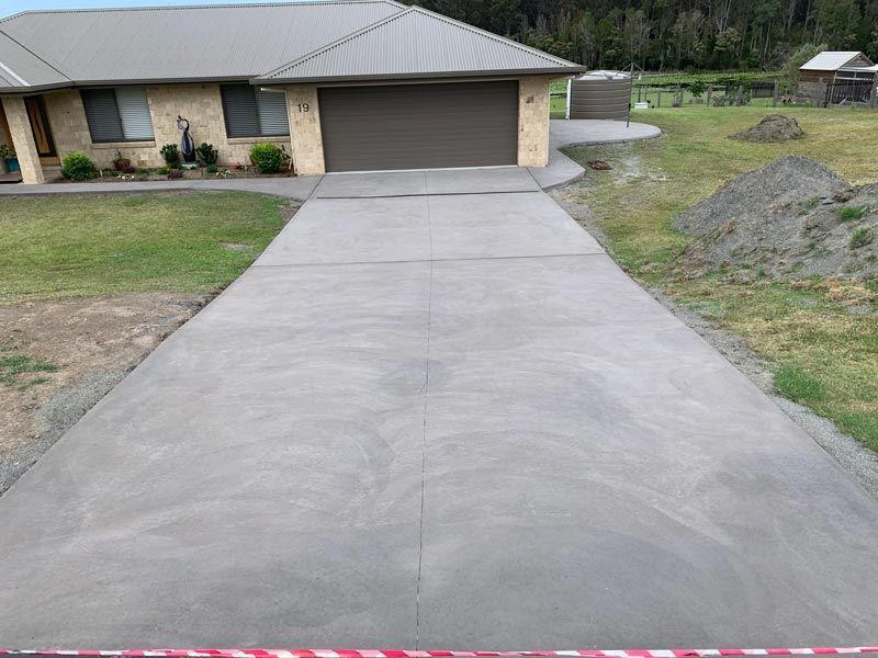 Long Driveway to Garage — Brodie Wynter Concreting in Port Macquarie, NSW