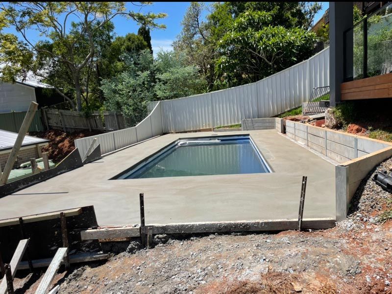 Pool Side Concrete Walk Path — Brodie Wynter Concreting in Port Macquarie, NSW