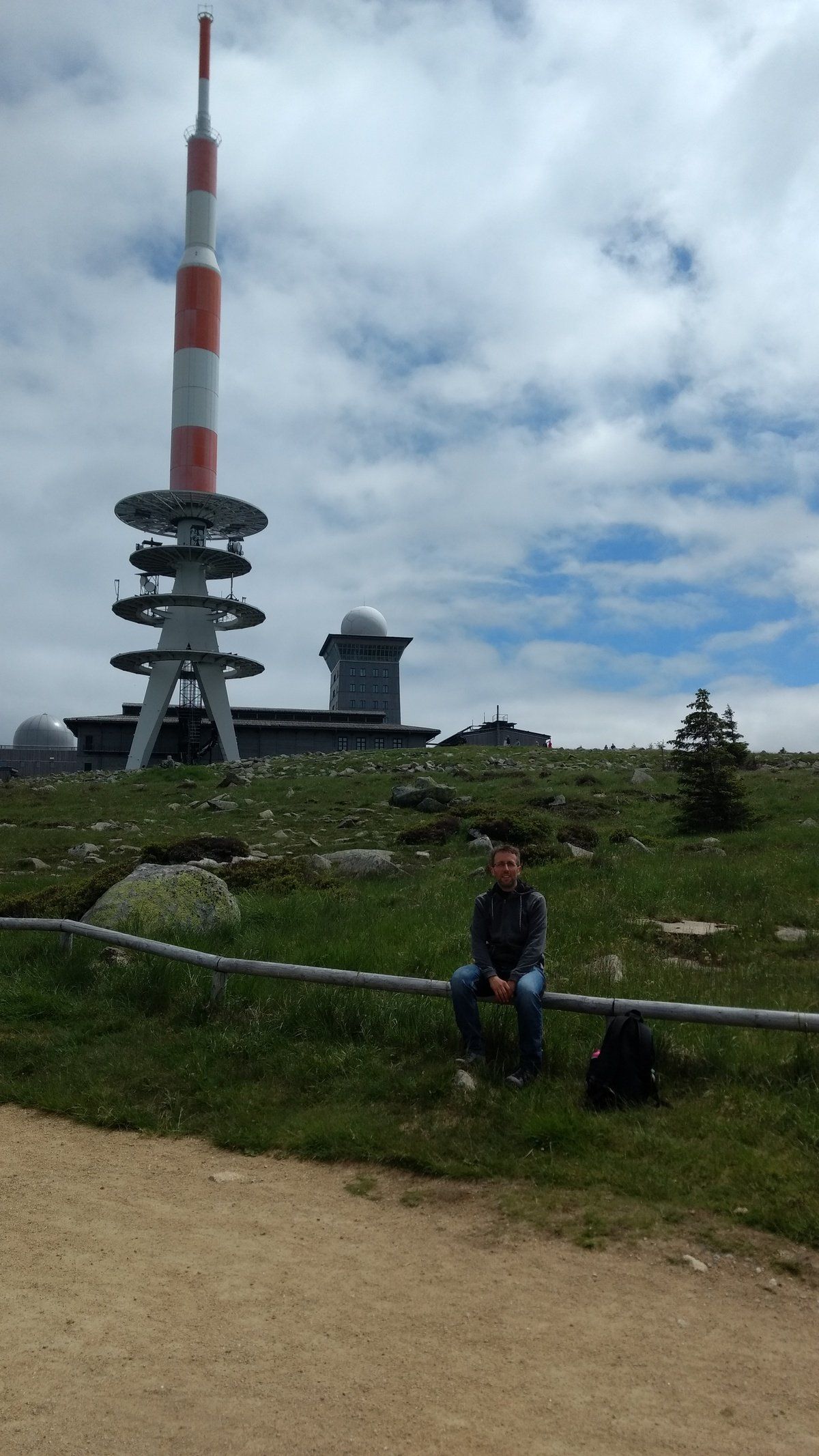Blick auf die Brockenspitze von Norden kommend