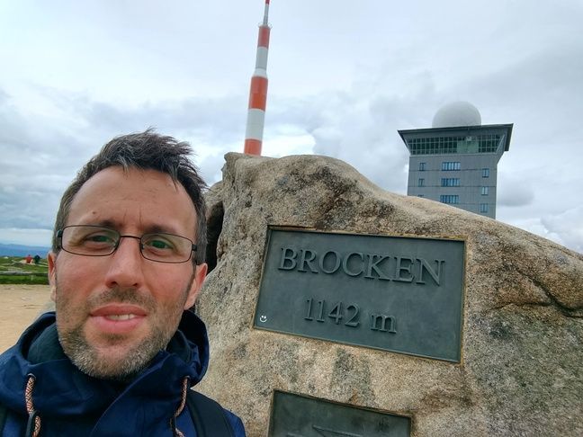 Gipfel des Brockens mit Landmarker