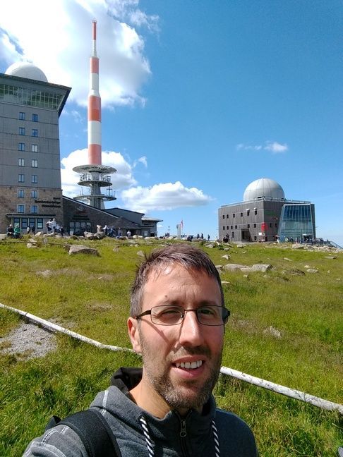 Brockenspitze mit Atenne, Brockenhaus und Brockenhotel