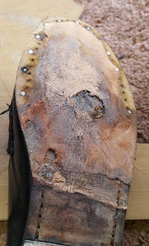 Worn out shoe — Shoe Repair in Philadelphia, PA